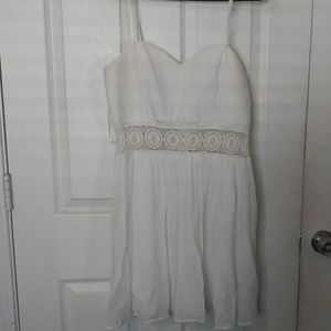 White mini dress
